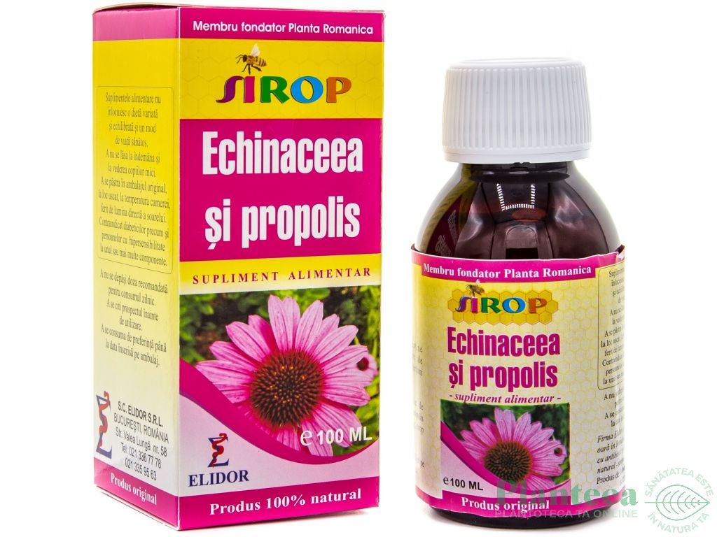 Sirop echinaceea propolis 100ml - ELIDOR