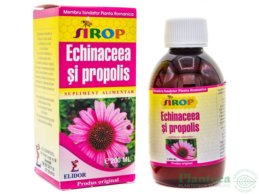 Sirop echinaceea propolis 200ml - ELIDOR