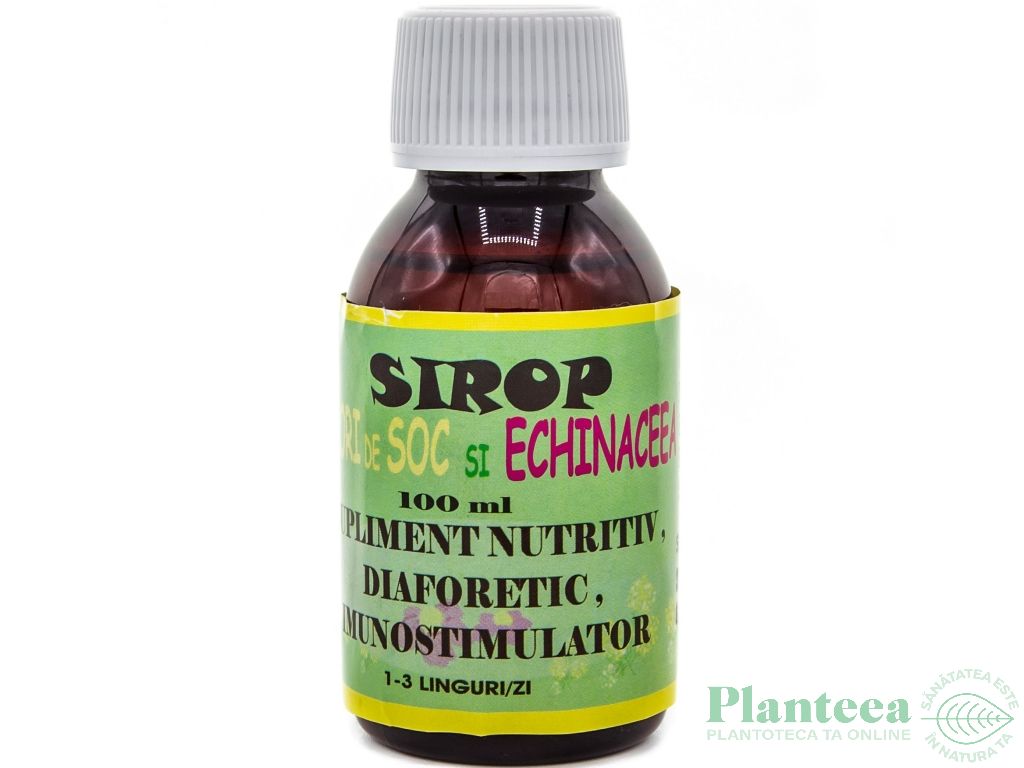 Sirop flori soc echinaceea 100ml - ELIDOR