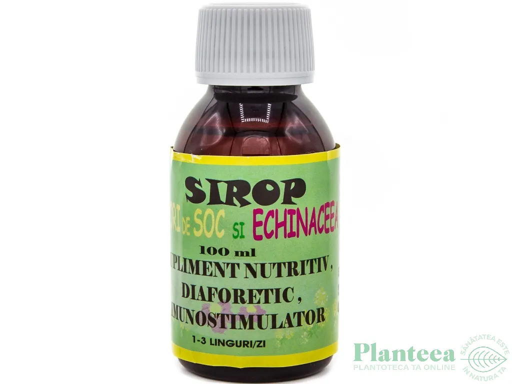 Sirop flori soc echinaceea 100ml - ELIDOR