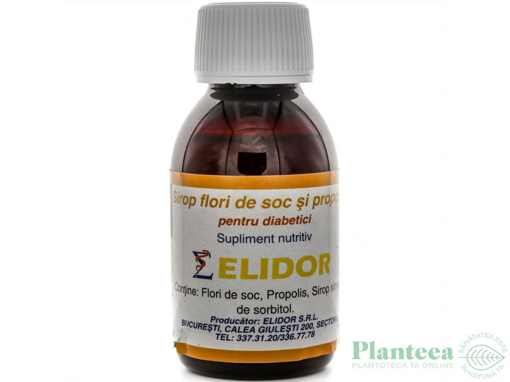 Sirop flori soc propolis diabetici 100ml - ELIDOR