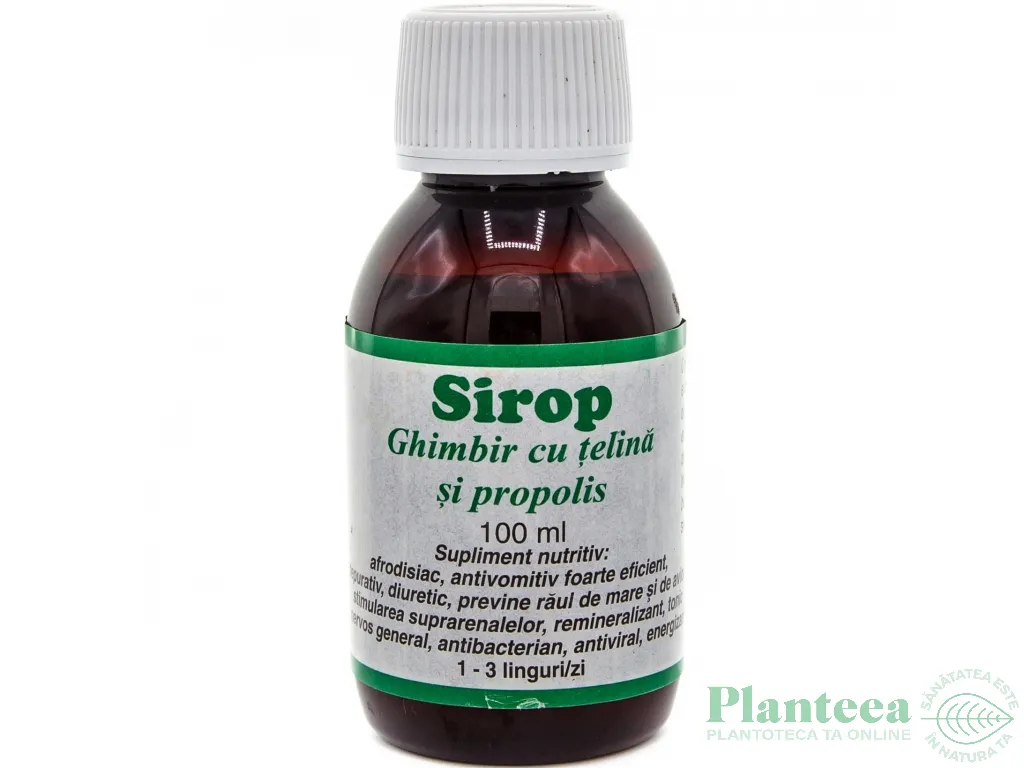 Sirop ghimbir telina propolis 100ml - ELIDOR