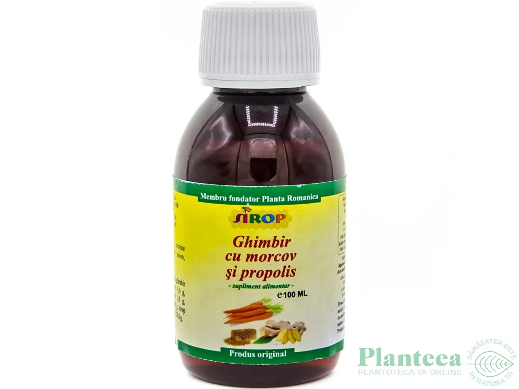 Sirop ghimbir morcov propolis 100ml - ELIDOR