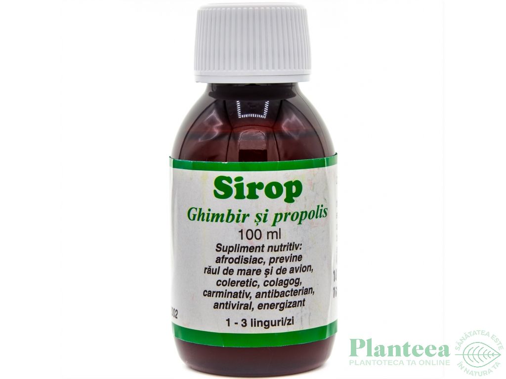 Sirop ghimbir propolis 100ml - ELIDOR