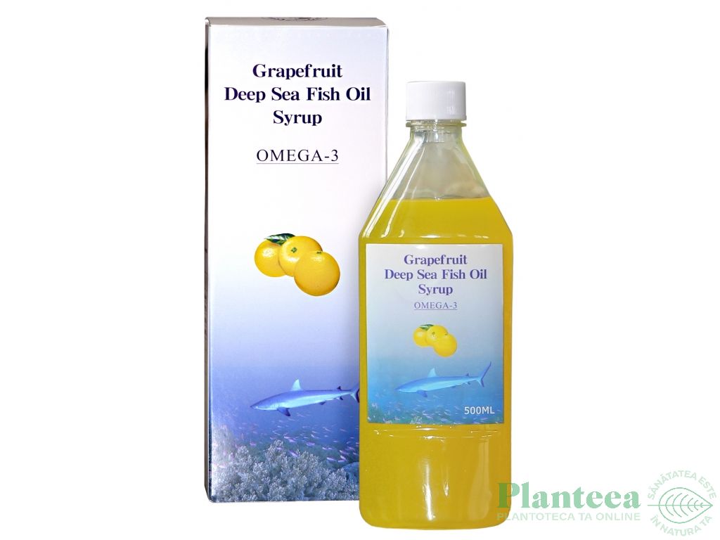 Sirop omega3 ulei peste grepfrut 500ml - DR CHEN PATIKA