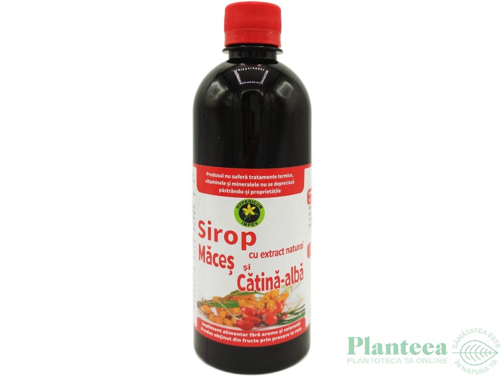 Sirop macese catina cu zahar invertit 500ml - HYPERICUM PLANT