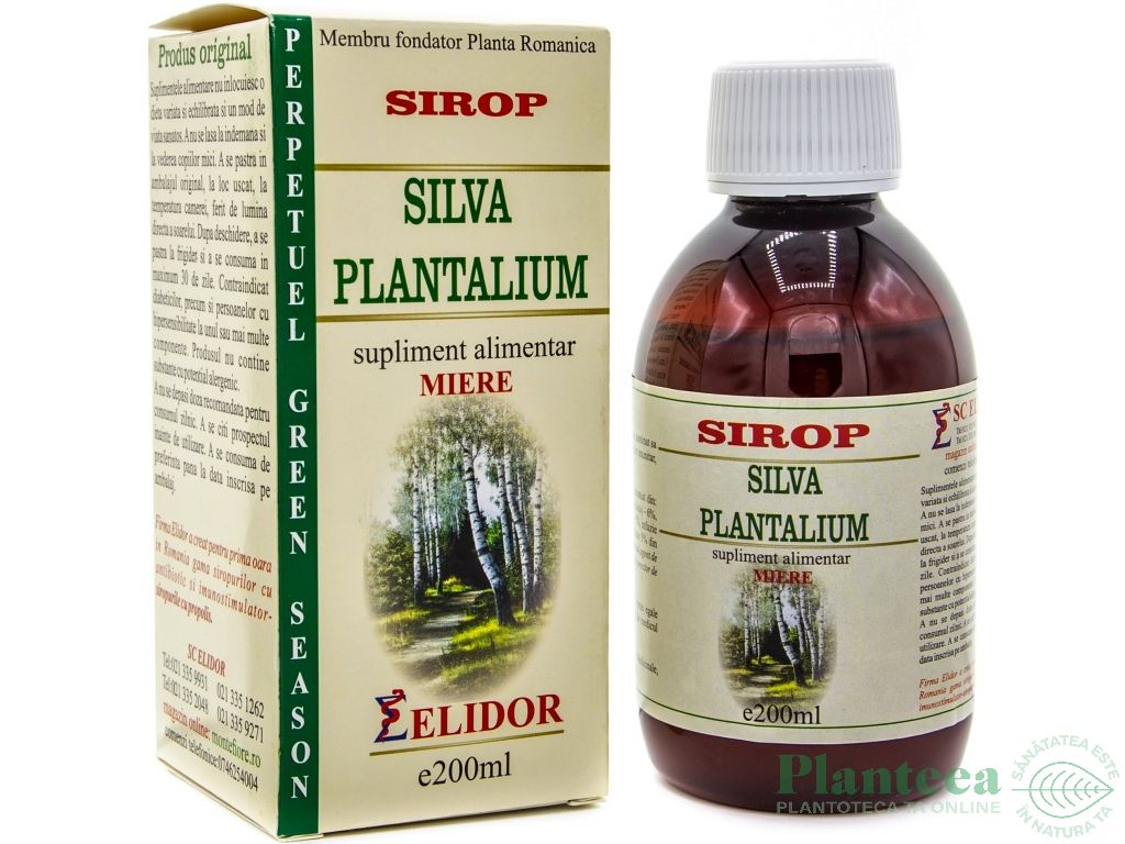 Sirop Silva Plantalium cu miere 200ml - ELIDOR