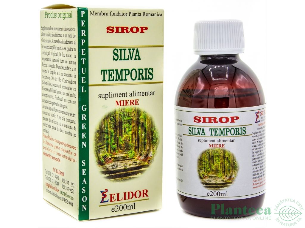 Sirop Silva Temporis cu miere 200ml - ELIDOR