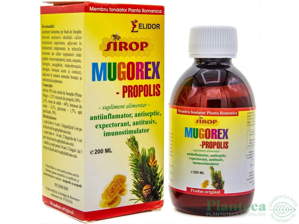 Sirop mugorex propolis 200ml - ELIDOR