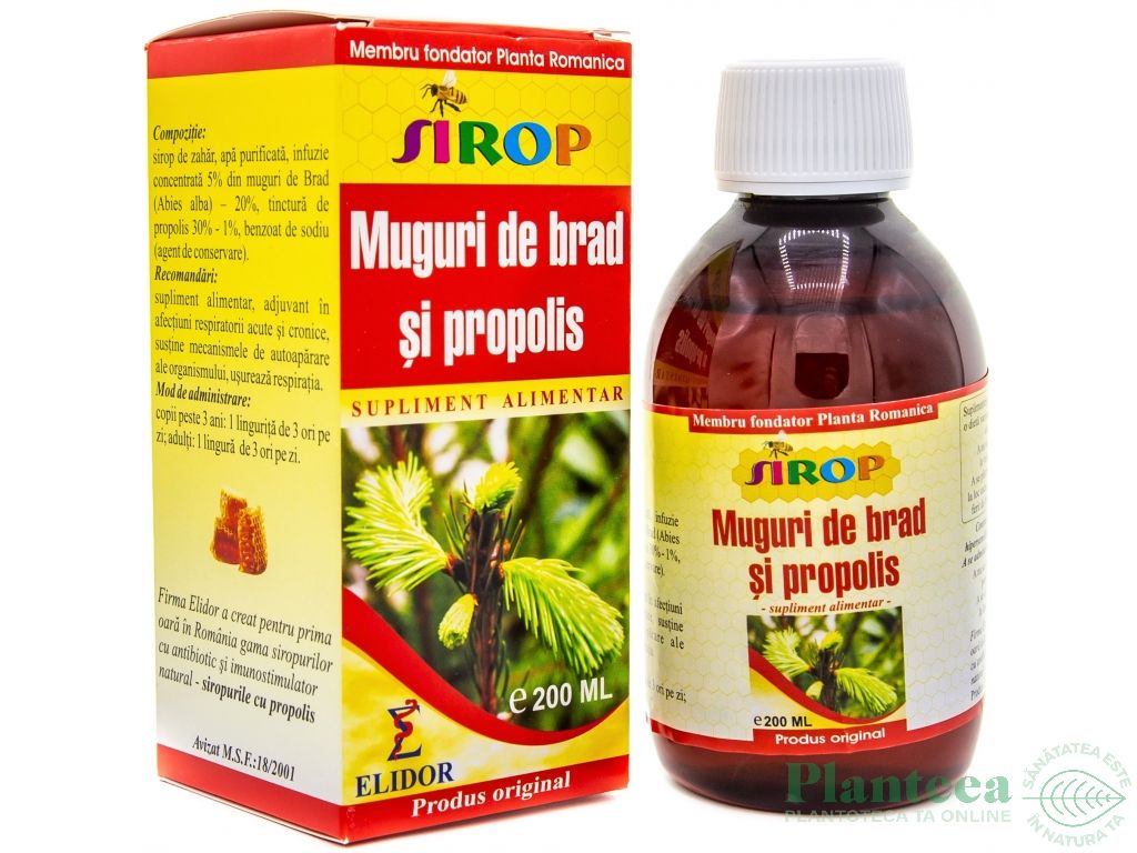 Sirop muguri brad propolis 200ml - ELIDOR