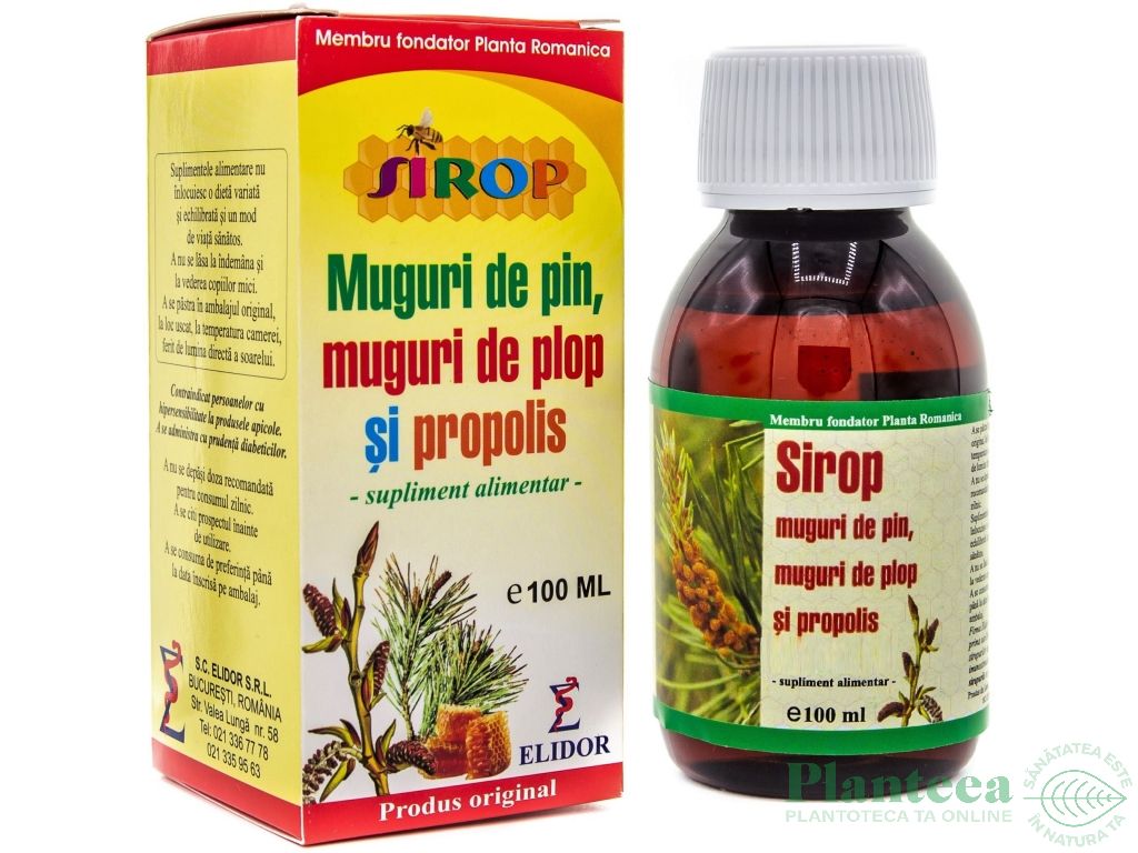 Sirop muguri pin plop propolis 100ml - ELIDOR