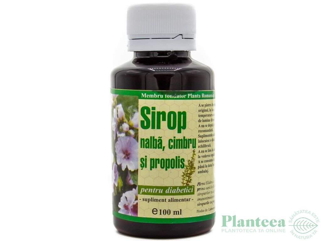 Sirop nalba cimbru propolis diabetici 100ml - ELIDOR