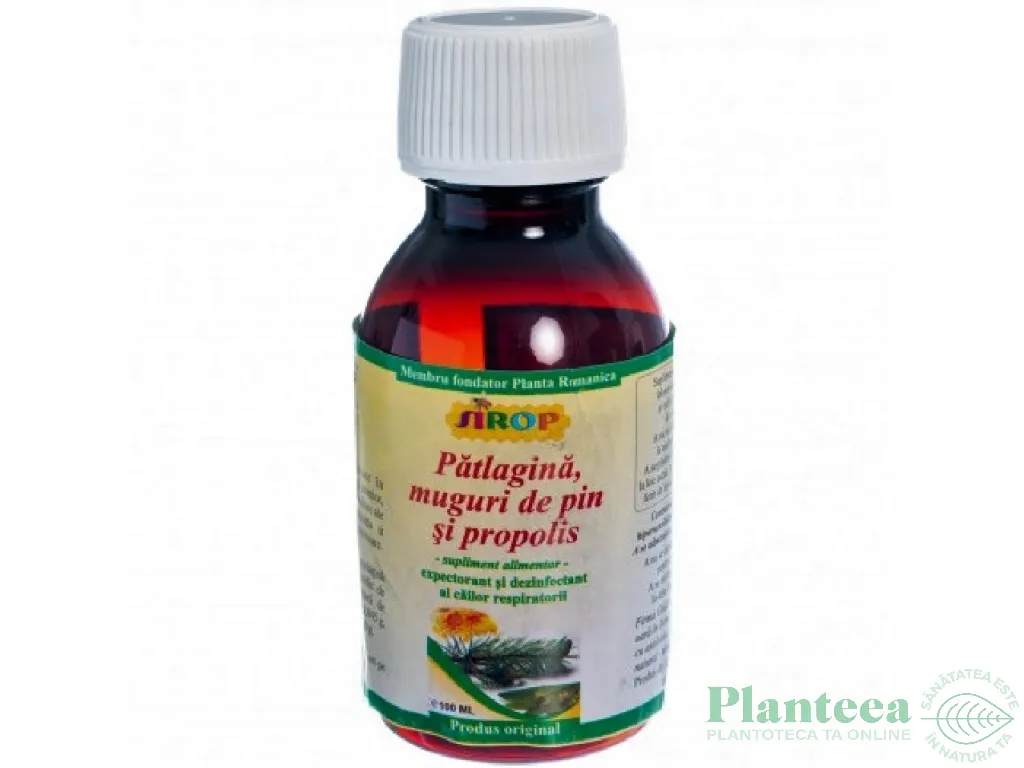 Sirop patlagina pin propolis 100ml - ELIDOR