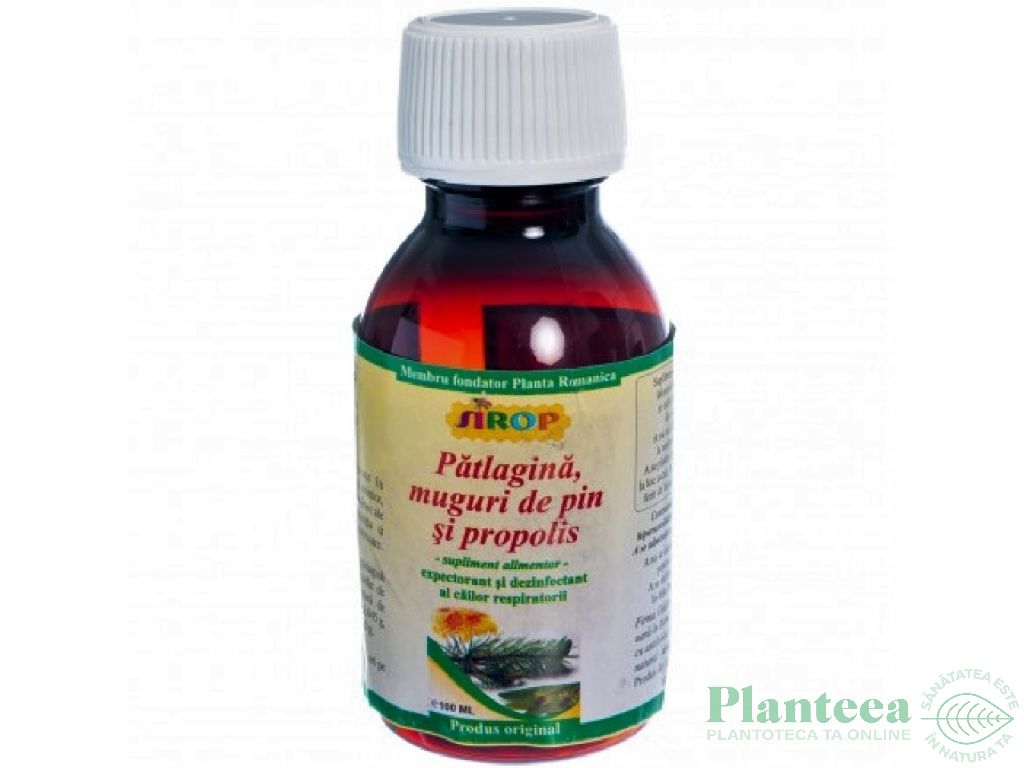 Sirop patlagina pin propolis 100ml - ELIDOR