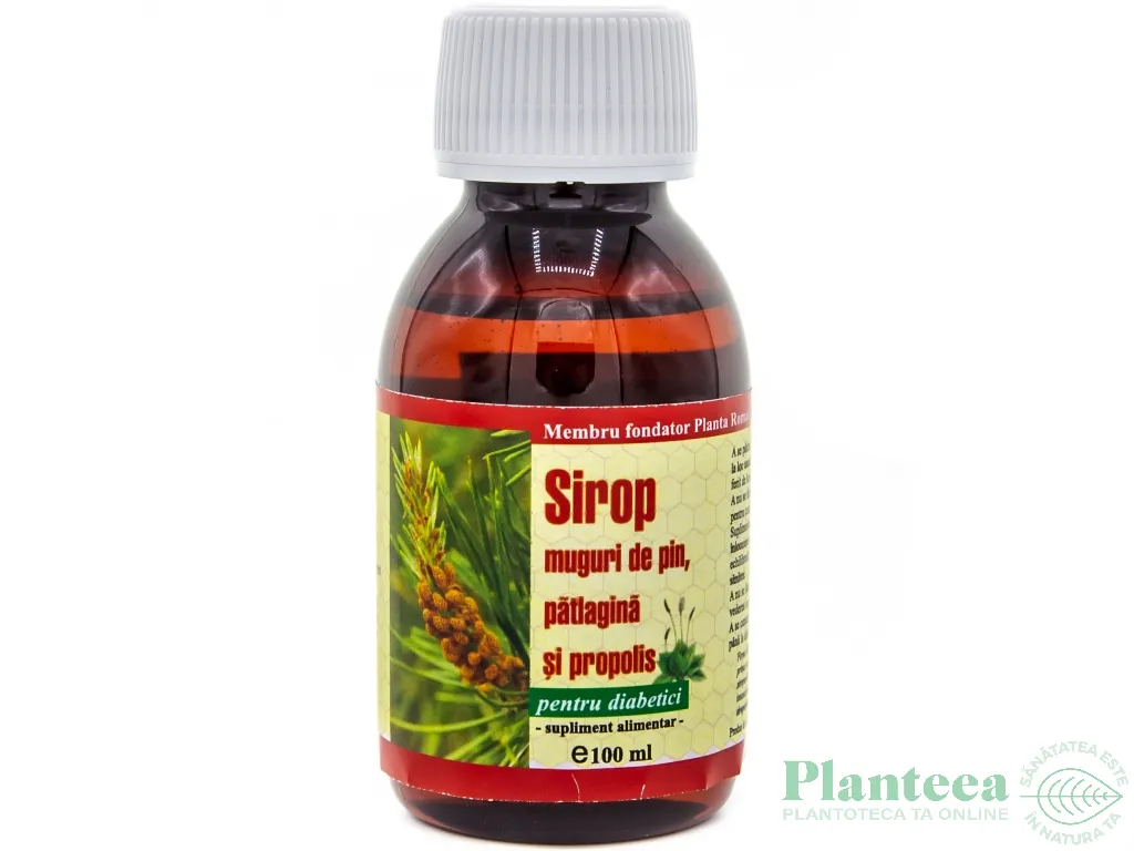 Sirop patlagina pin propolis diabetici 100ml - ELIDOR