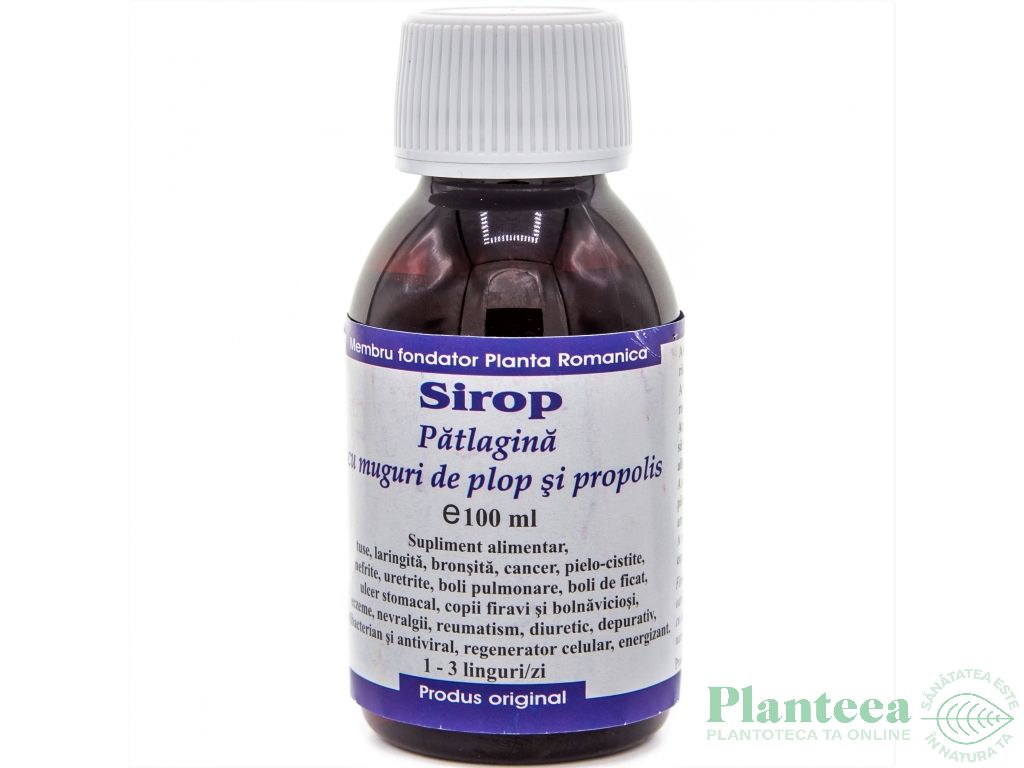 Sirop patlagina plop propolis 100ml - ELIDOR