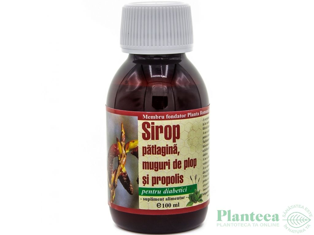 Sirop patlagina plop propolis diabetici 100ml - ELIDOR