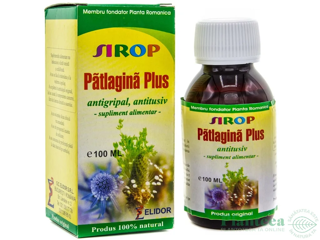 Sirop patlagina plus 100ml - ELIDOR