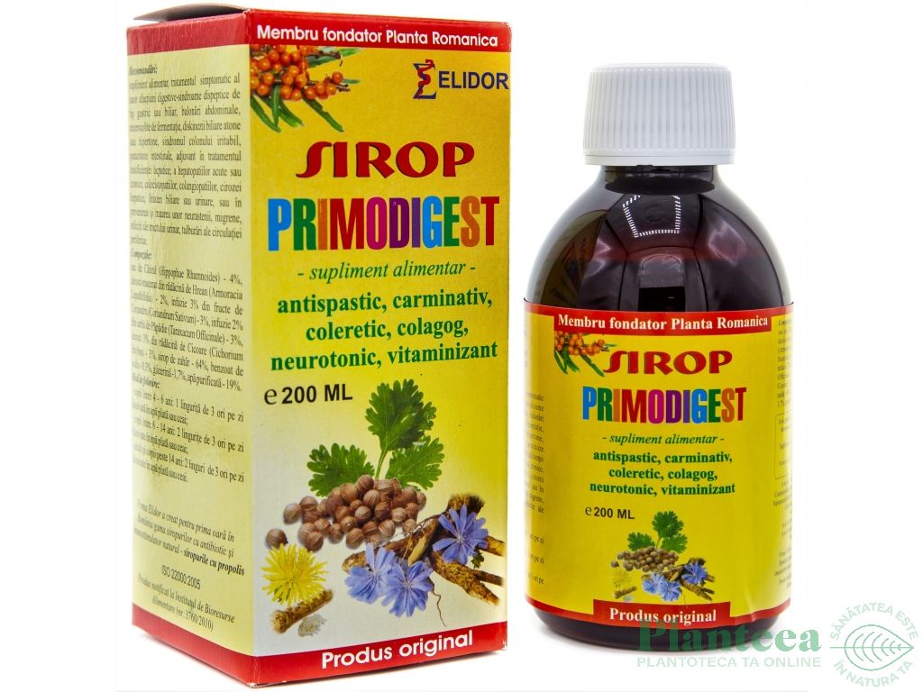 Sirop primodigest 200ml - ELIDOR