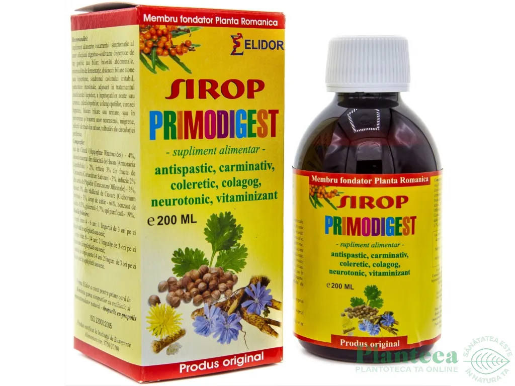 Sirop PrimoDigest 200ml - ELIDOR