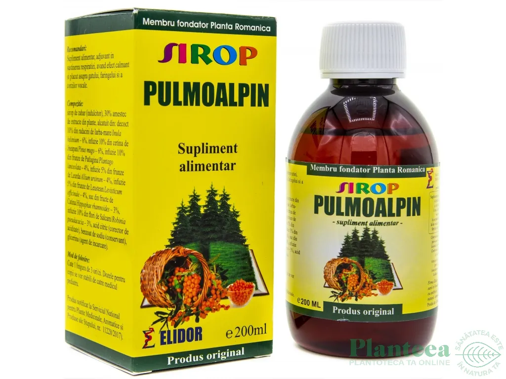 Sirop PulmoAlpin [Calmant Antitusiv] 200ml - ELIDOR