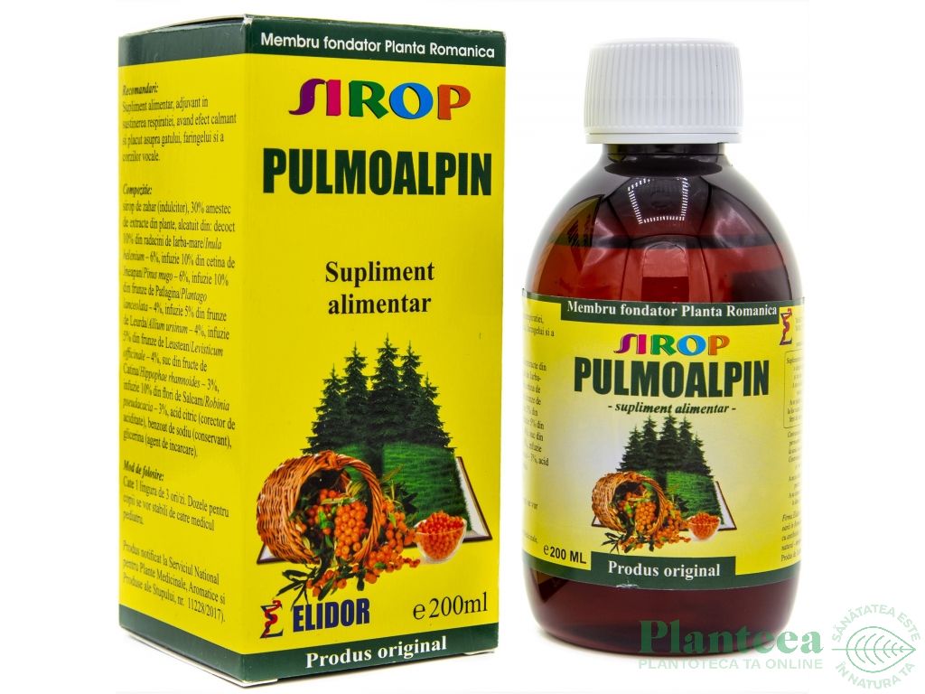 Sirop pulmoalpin 200ml - ELIDOR