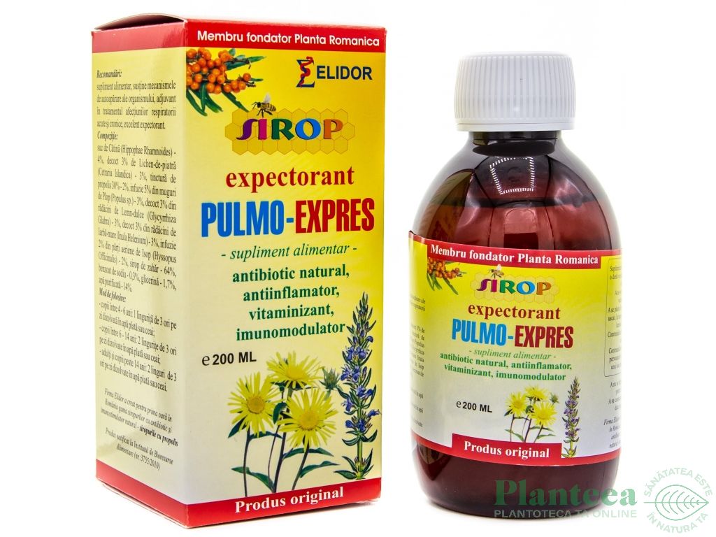 Sirop expectorant PulmoExpres 200ml - ELIDOR