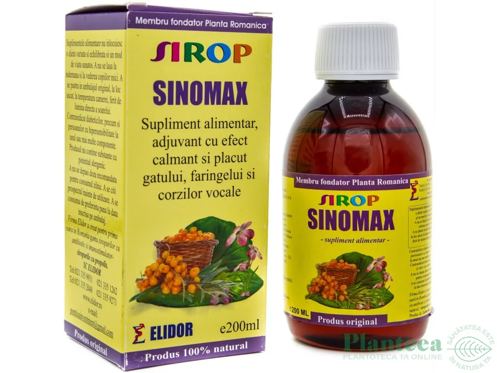 Sirop SinoMax 200ml - ELIDOR