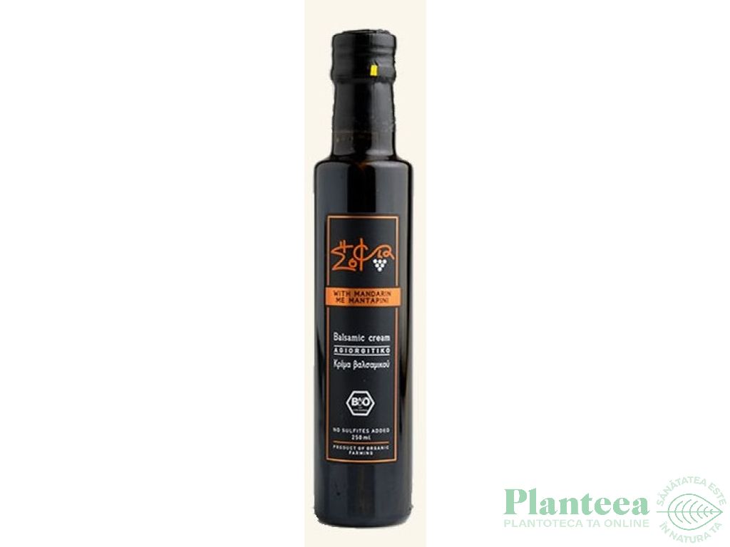 Otet balsamic crema mandarine bio 250ml - SOFIA TIS FISIS