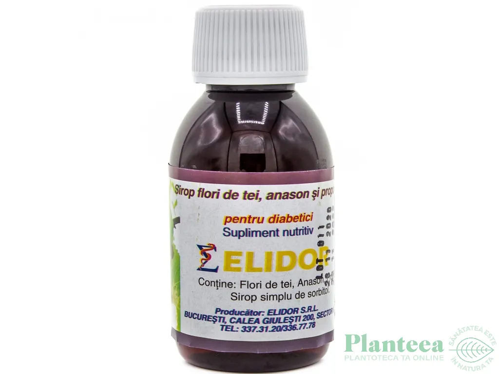 Sirop tei anason propolis diabetici 100ml - ELIDOR