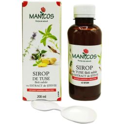 Sirop tuse fara zahar 200ml - MANICOS