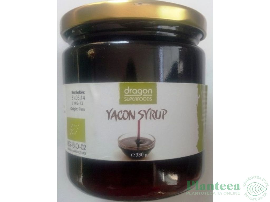 Sirop yacon indulcitor raw bio 330ml - DRAGON SUPERFOODS