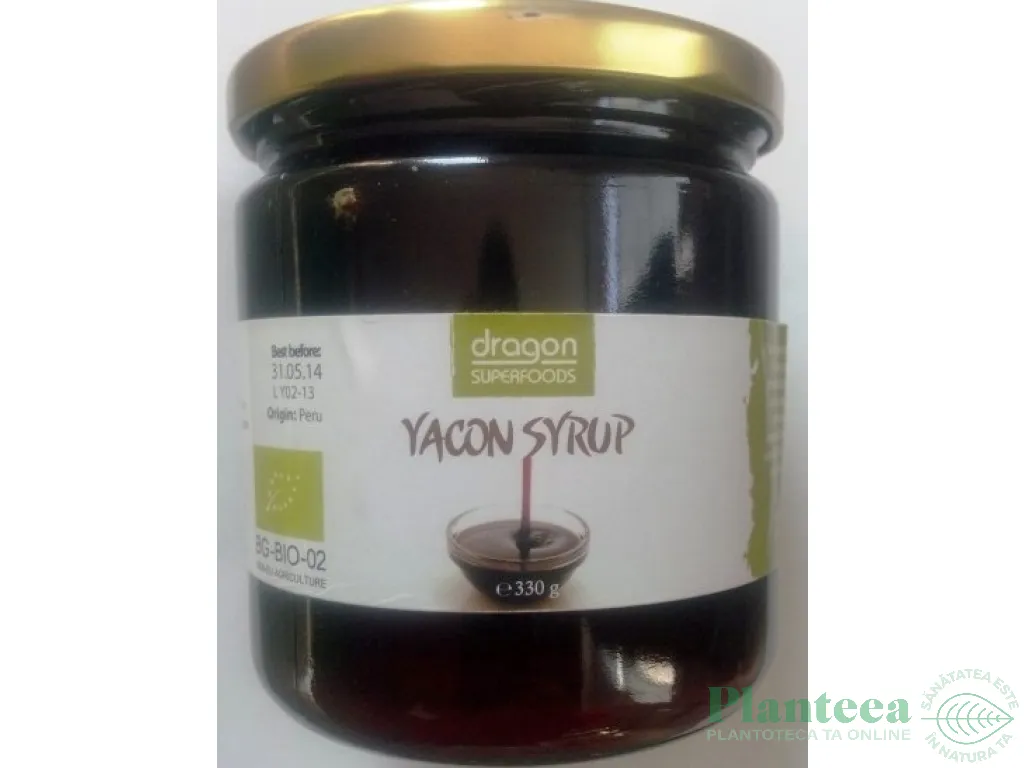 Indulcitor sirop yacon raw eco 330ml - DRAGON SUPERFOODS