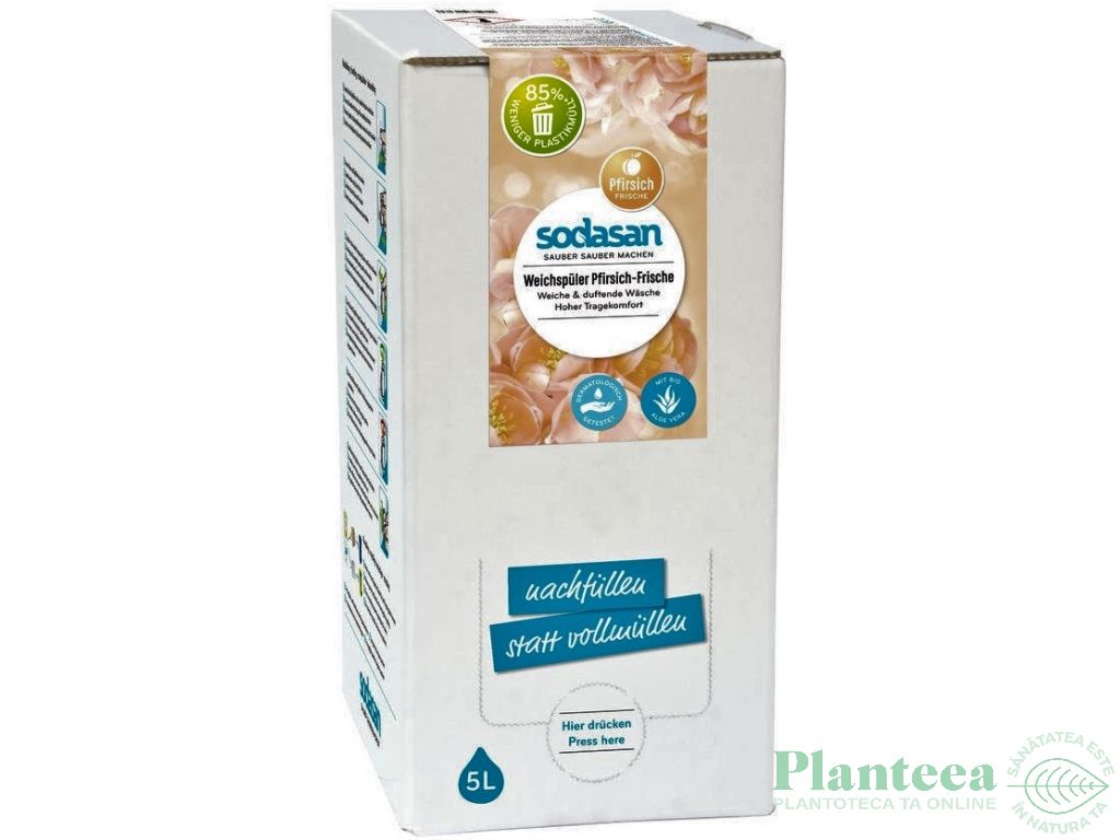 Balsam clatire rufe piersica aloe 5L - SODASAN