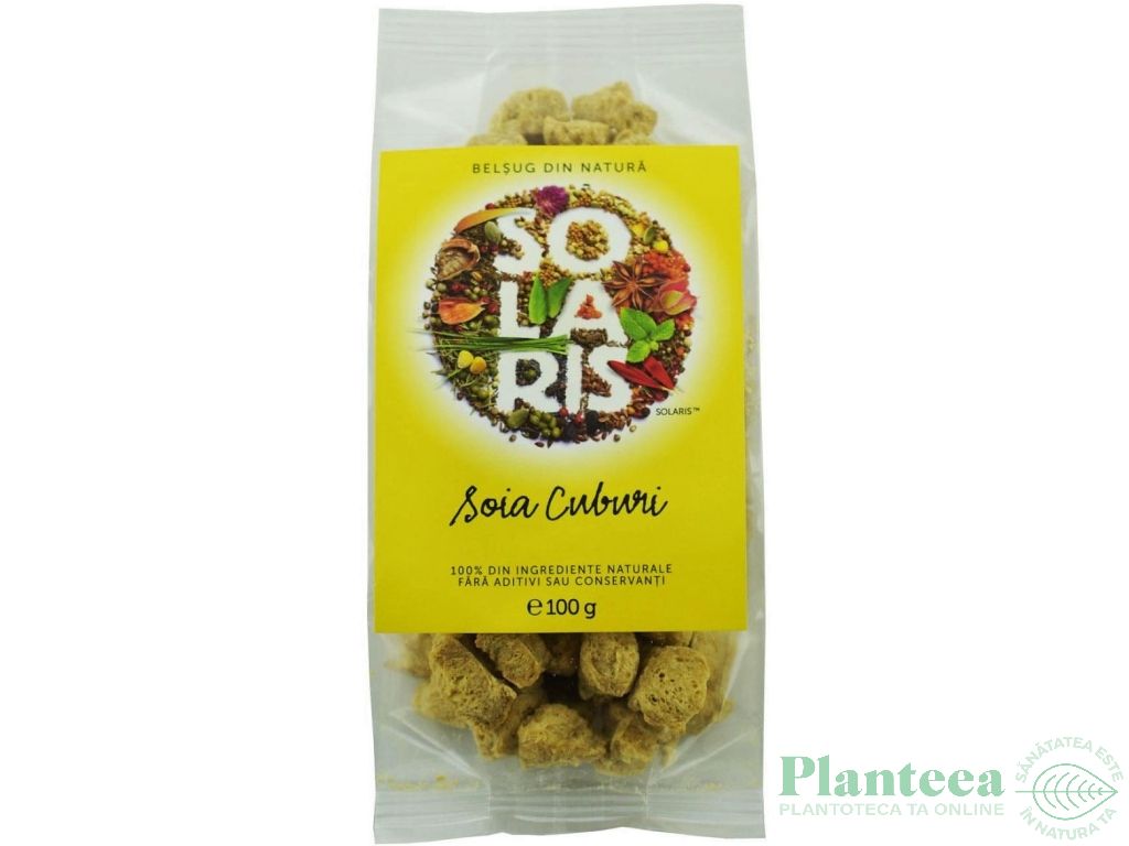 Soia texturata cuburi 100g - SOLARIS