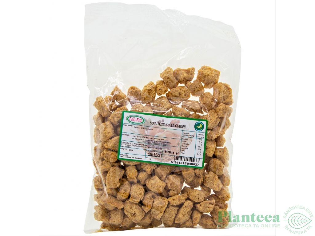 Soia texturata cuburi 100g - FITO FITT