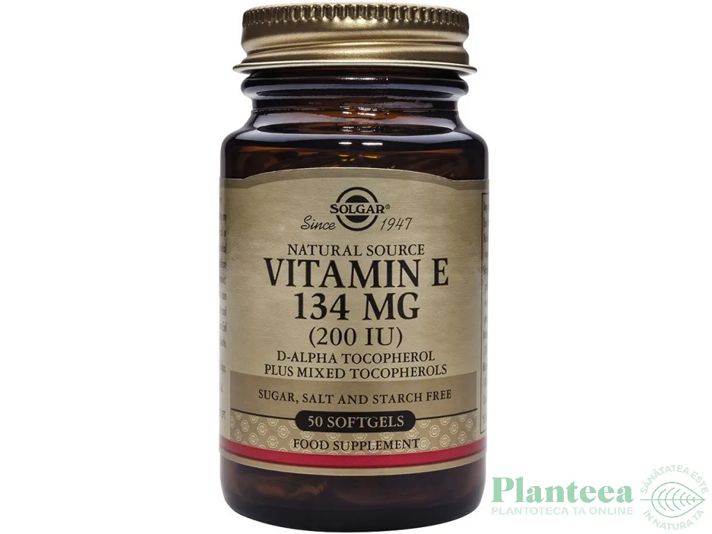 Vitamina E 200IU 134mg 50cps - SOLGAR