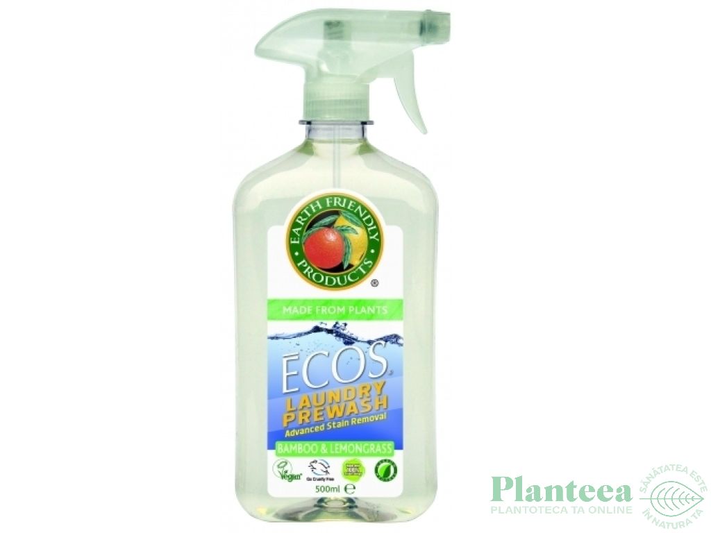 Solutie prespalare haine bambus lemongrass 500ml - EARTH FRIENDLY