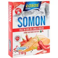Somon file in sos chilli dulce 110g - LOSOS