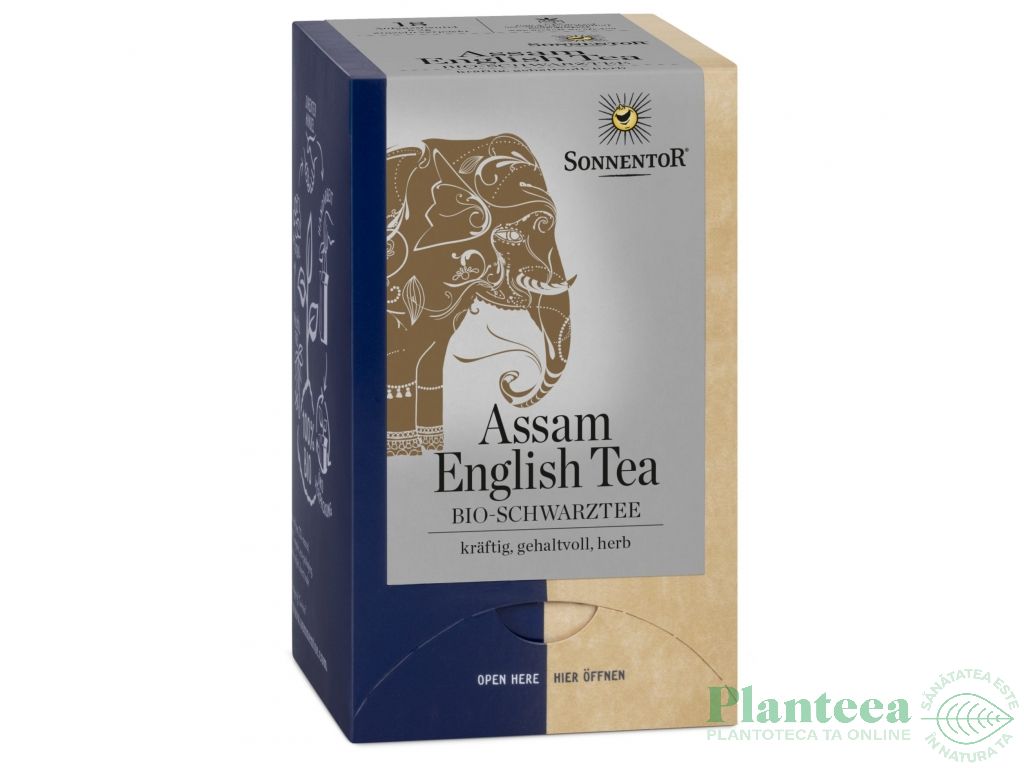 Ceai negru englez assam eco 95g - SONNENTOR