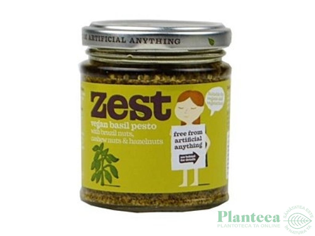 Pesto busuioc vegan 165g - ZEST