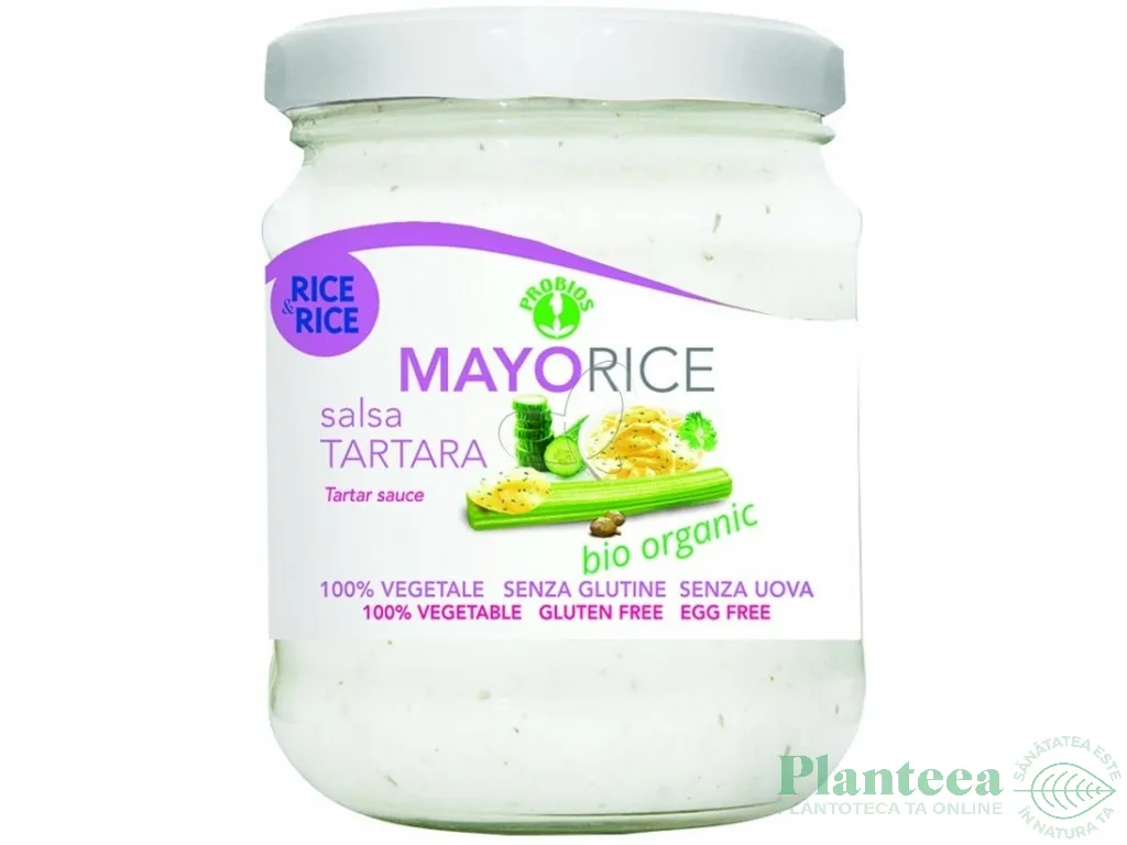 Maioneza vegana orez sos tartar eco 165g - PROBIOS