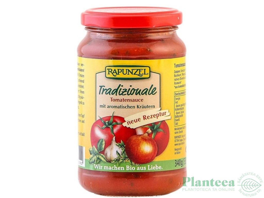 Sos tomat verdeturi aromate Tradizionale eco 340g - RAPUNZEL