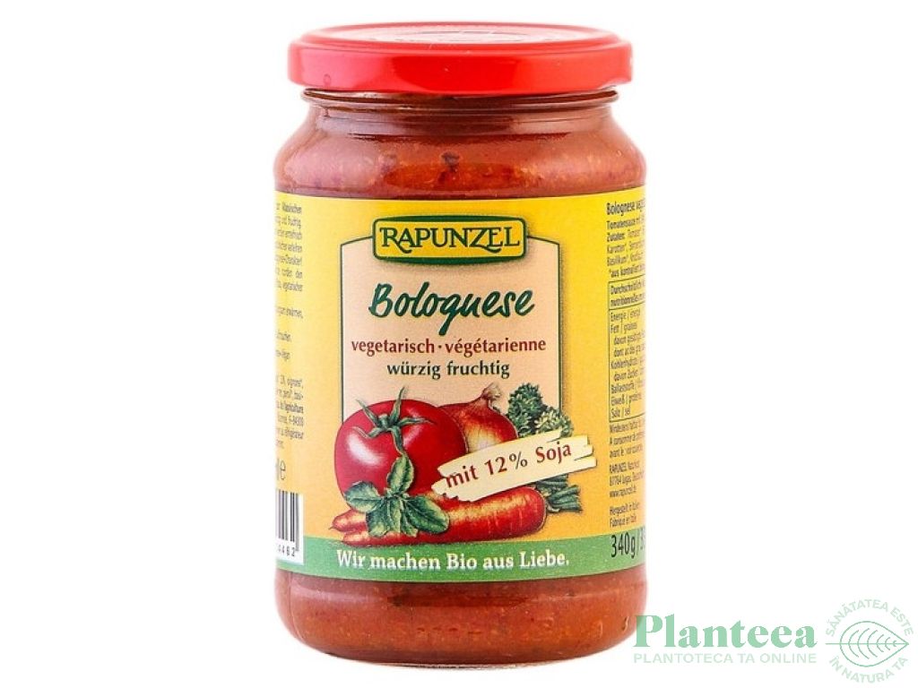 Sos tomat Bolognese vegetarian eco 340g - RAPUNZEL