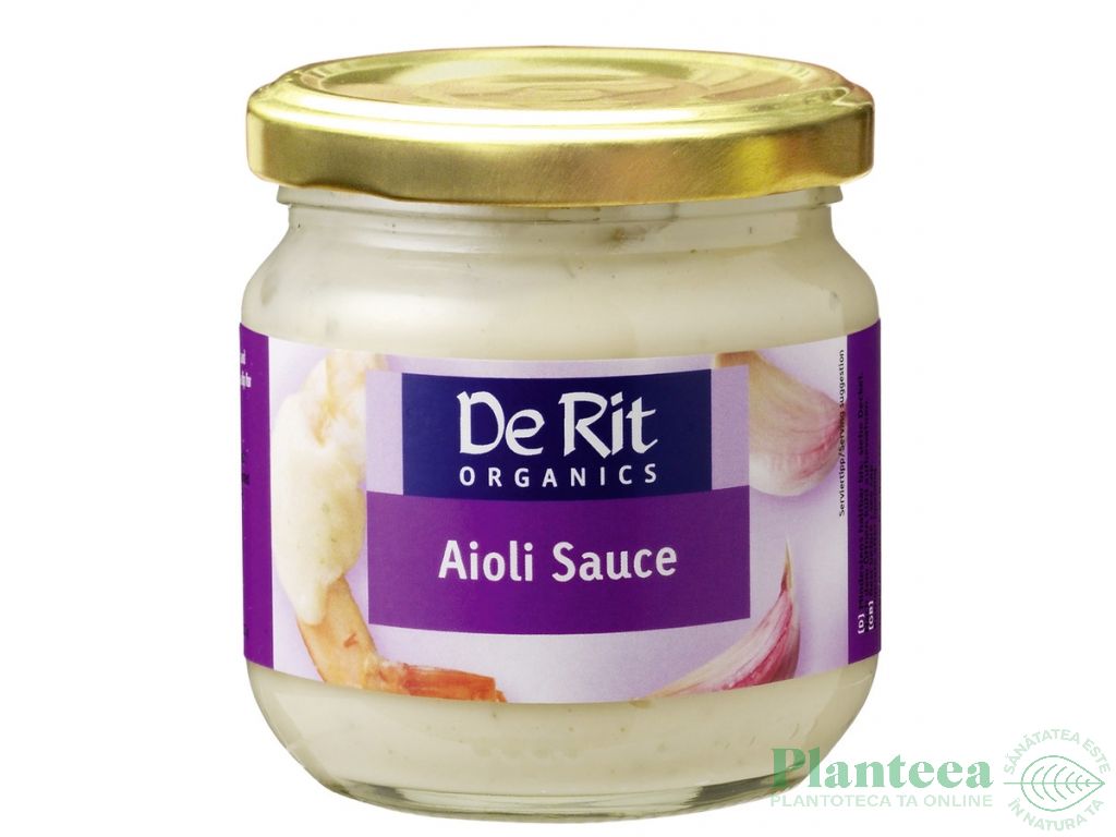 Sos Aioli usturoi patrunjel 180g - DE RIT