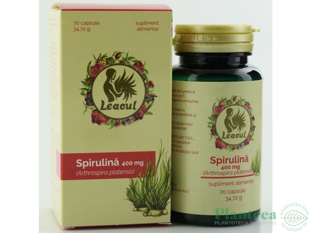 Spirulina 400mg 70cps - LEACUL