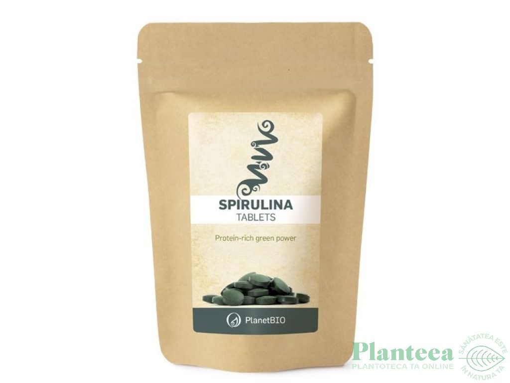 Spirulina tablete 500mg eco 180cp - PLANET BIO