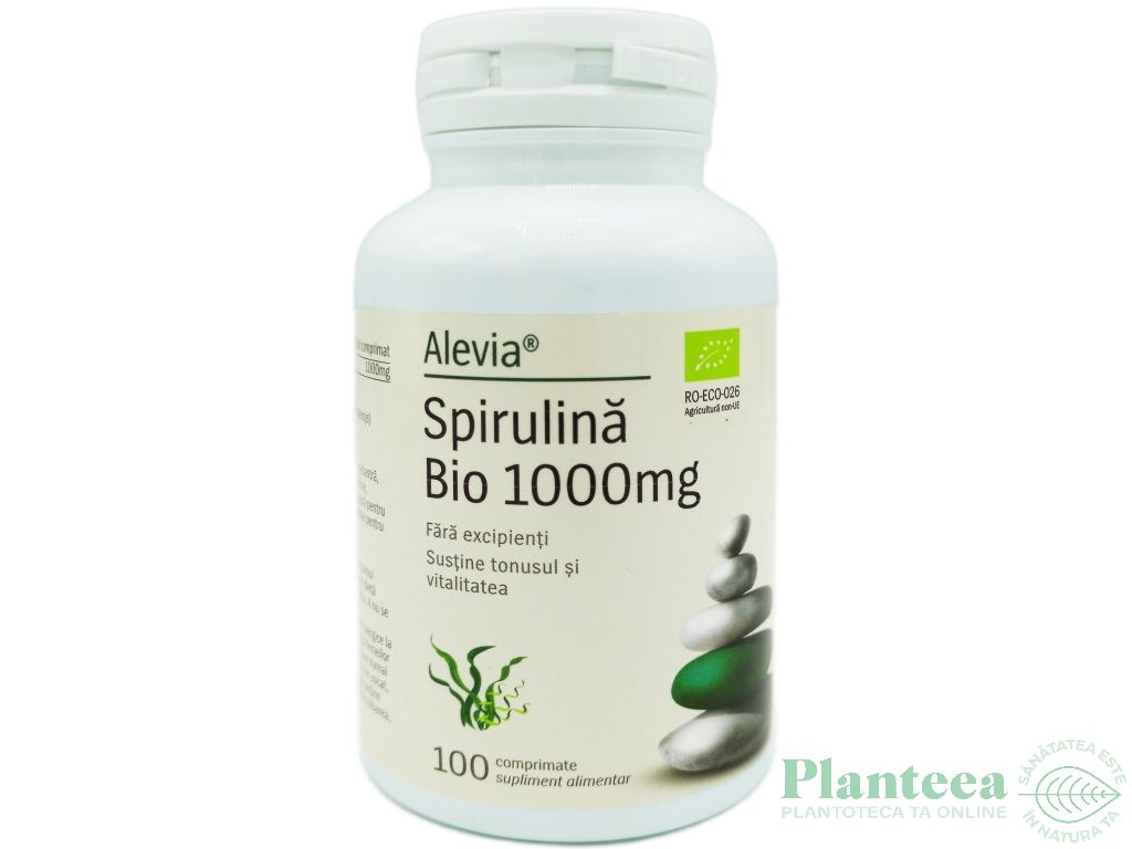 Spirulina 1000mg bio 100cp - ALEVIA