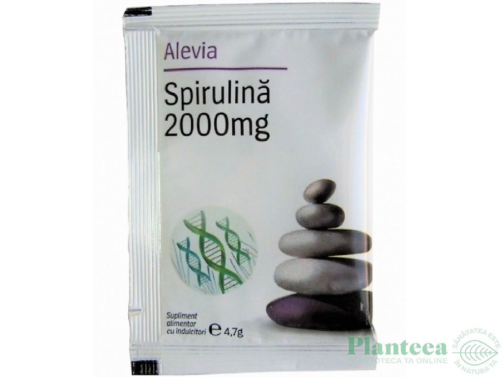 Spirulina 2000mg solubila plic 4,7g - ALEVIA