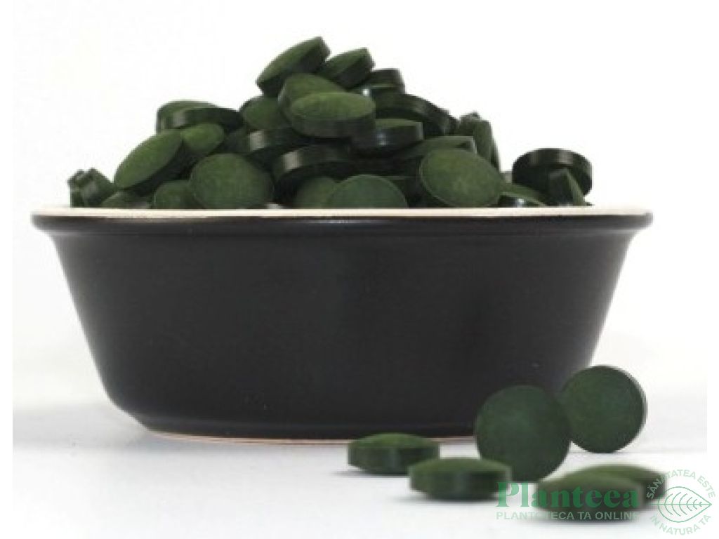 Spirulina organica tablete 500mg 120cp - EVERTRUST